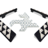 De plankjes en steentjes van het spel Triominos Deluxe