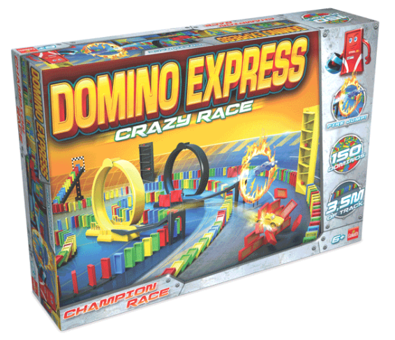 Domino Express Crazy Race doos Linkerhoek