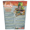 De achterkant van de doos van het spannende kinderspel Dino Crunch