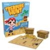De doos met de inhoud van het kinderspel Treasure Hunt