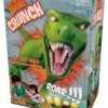 De doos van het spannende kinderspel Dino Crunch vanuit een rechterhoek