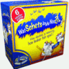 De doos van het partyspel Wat Schets Je Me Nou?! vanuit een linkerhoek