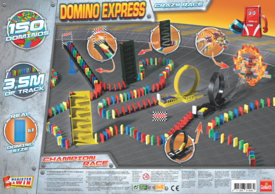 Domino Express Crazy Race doos Achterkant