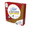 De doos van het bordspel Het Leven Van Een Loser 10-Second Challenge vanuit een rechterhoek