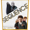 de voorkant van de doos van het strategische bordspel Sequence Harry Potter