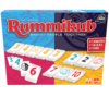 De voorkant van de doos van het strategische bordspel Rummikub Twist