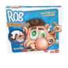 De voorkant van de doos van het grappige kinderspel Rob Rommelkop