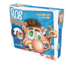 De doos van het grappige kinderspel Rob Rommelkop vanuit een rechterhoek