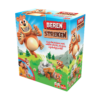 De doos van het kinderspel berenstreken vanuit een rechterhoek