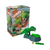 De doos en de inhoud van het actiespel Dino Crunch