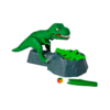 Inhoud van de doos van het spannende kinderspel Dino Crunch