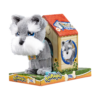 De doos van Animagic Tilly de Terrier vanuit een linkerhoek