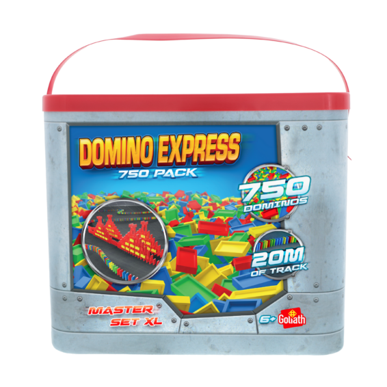 De voorkant van de doos van de Domino Express 750 Stenen Set.
