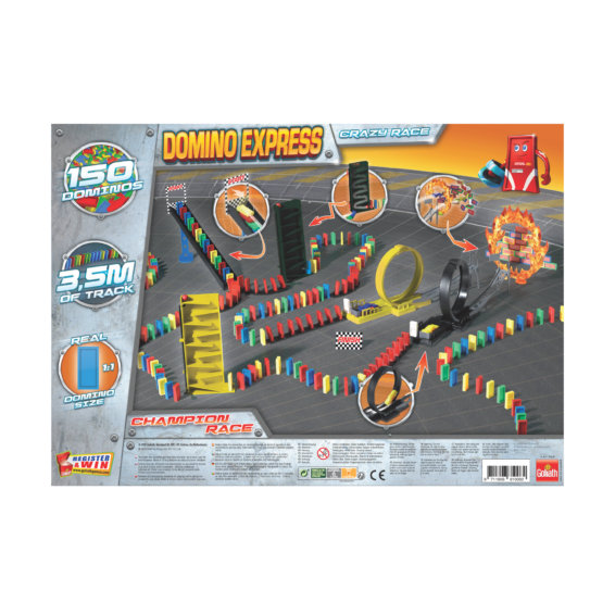 Domino Express Crazy Race doos Achterkant