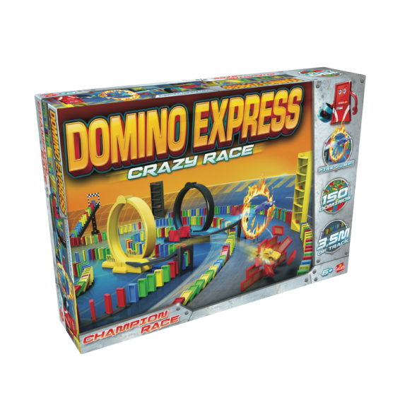 Domino Express Crazy Race doos Linkerhoek