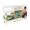 De doos van het strategische bordspel Harry Potter Magical Beasts vanuit een linkerhoek