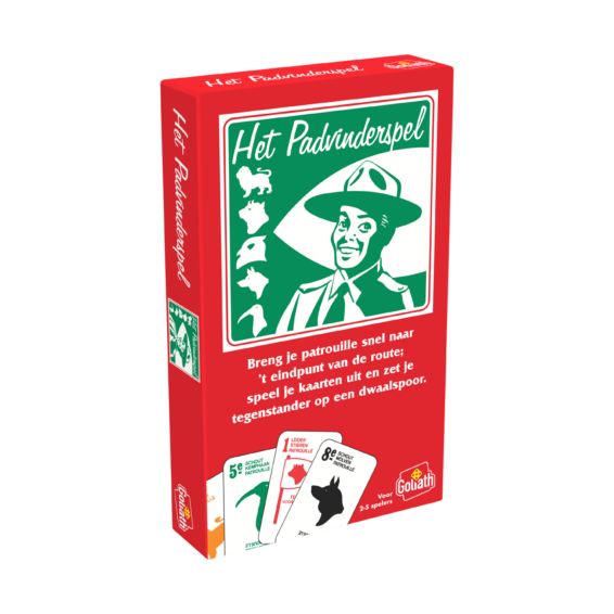 De doos van het nostalgische spel Padvinderspel