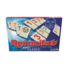 De voorkant van de doos van het strategische bordspel Rummikub Classic