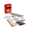De doos en de inhoud van het partyspel Picto Rush