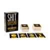 De doos en de inhoud van het spel Shit Happens 18+
