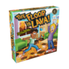 De doos van het actieve kinderspel De Vloer Is Lava vanuit een linkerhoek