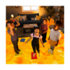 Kinderen die de vloer is lava spelen