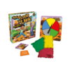 De inhoud en de doos van het actieve kinderspel De Vloer Is Lava