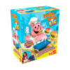 De doos van het kinderspel vol actie Holle Bolle Big vanuit een linkerhoek