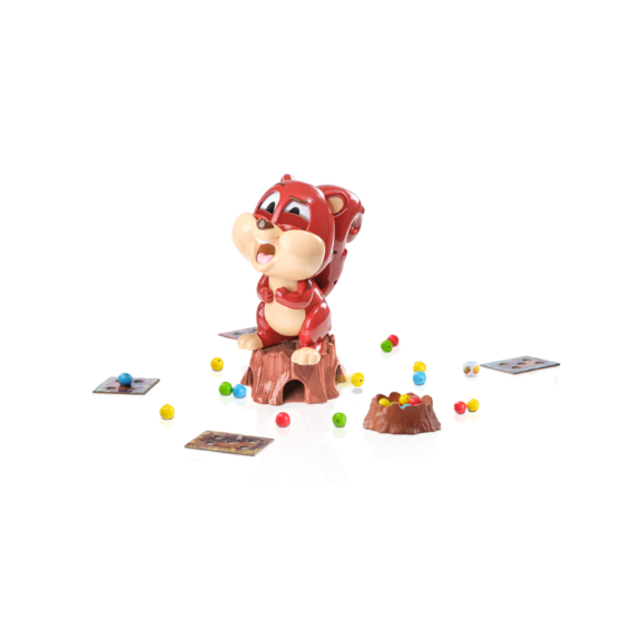 De inhoud van de doos van het grappige kinderspel Erik Eikel
