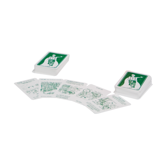 De kaarten van het spel Stap Op