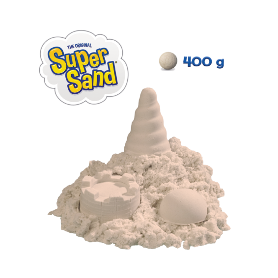 De inhoud van de doos van de Super Sand Witte Bijvulling