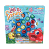 De voorkant van de doos van het leerzame bordspel Let's Go Fishing