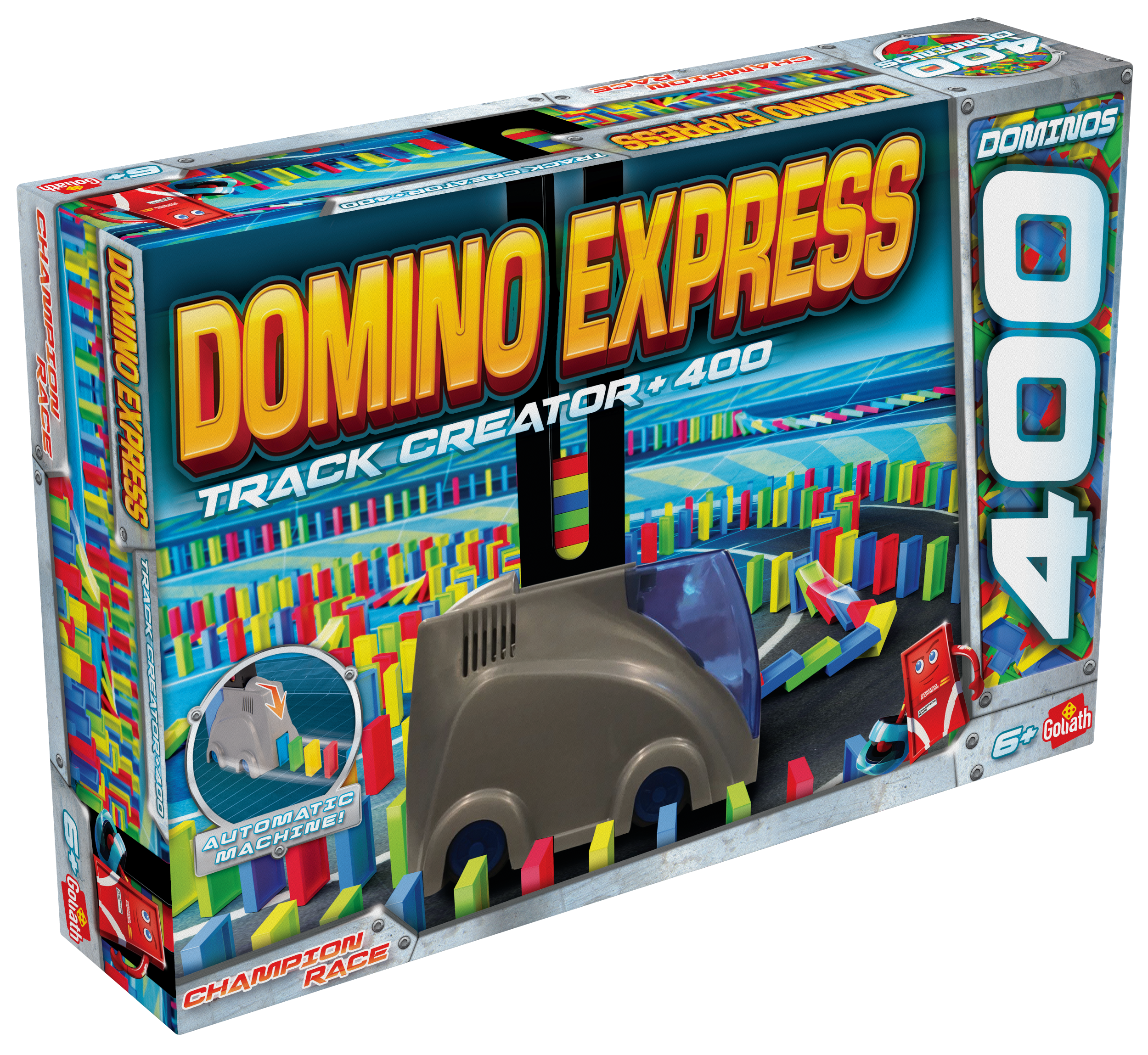 Domino Express Track Creator + 400 Tiles doos Linkerhoek