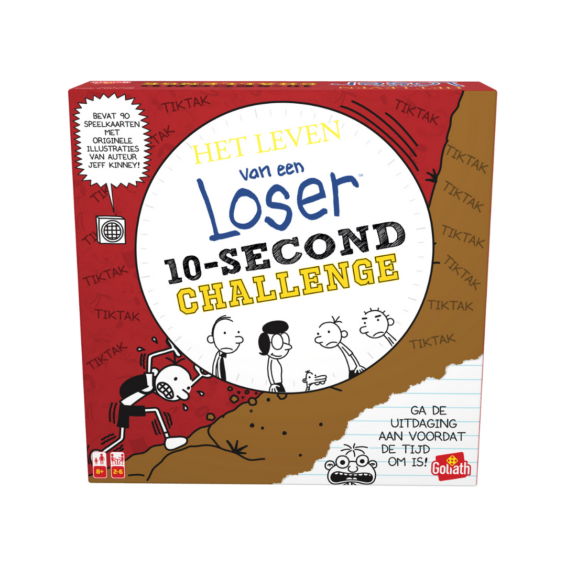 De voorkant van de doos van het bordspel Het Leven Van Een Loser 10-Second Challenge