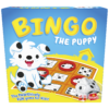 De voorkant van de doos van het leerzame kinderspel Bingo De Puppy