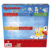 De achterkant van de doos van het kinderspel Rummikub Junior
