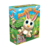 De doos van het kinder actiespel Snuffie Hup vanuit een linkerhoek