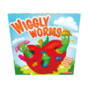 De voorkant van de doos van het kinderspel Wiggly Worms