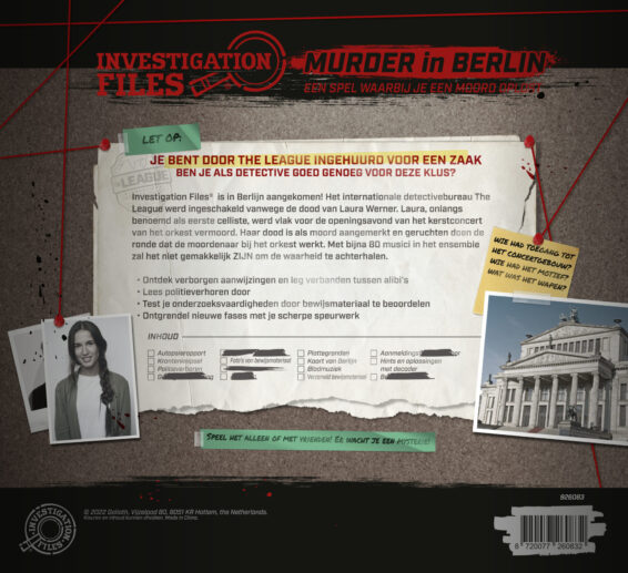 Investigation Files Murder in Paris doos Achterkant