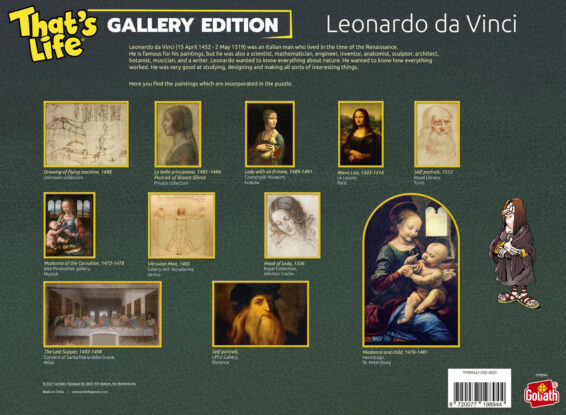 That's Life Gallery Edition Da Vinci doos Achterkant