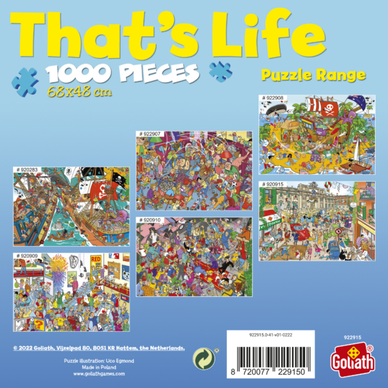 That's Life Puzzel Rome doos Achterkant
