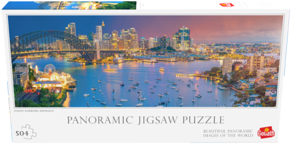 Panorama Puzzel Sydney Harbour doos Voorkant