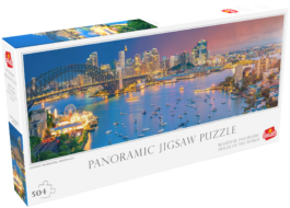 Panorama Puzzel Sydney Harbour doos Linkerhoek