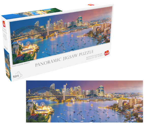 Panorama Puzzel Sydney Harbour doos en Puzzel