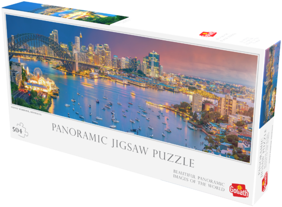 Panorama Puzzel Sydney Harbour doos Rechterhoek