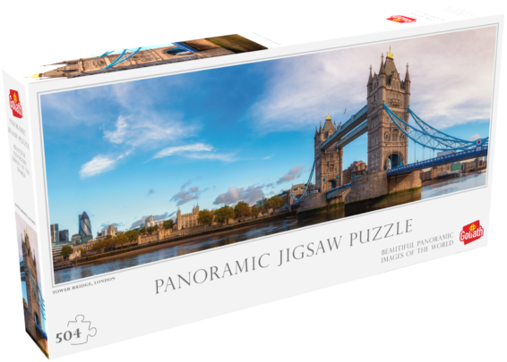 Panorama Puzzel Tower Bridge doos Linkerkant
