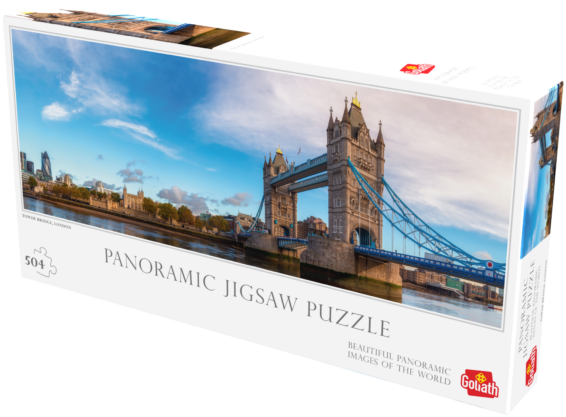 Panorama Puzzel Tower Bridge doos Rechterkant