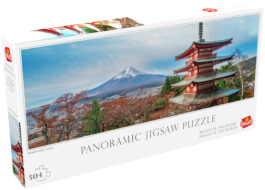 Panorama Puzzel Mount Fuji doos Linkerhoek