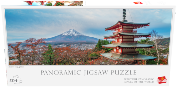 Panorama Puzzel Mount Fuji doos Voorkant