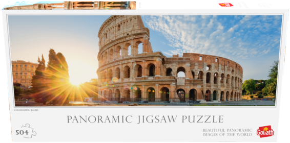 Panorama Puzzel Colosseum doos Voorkant